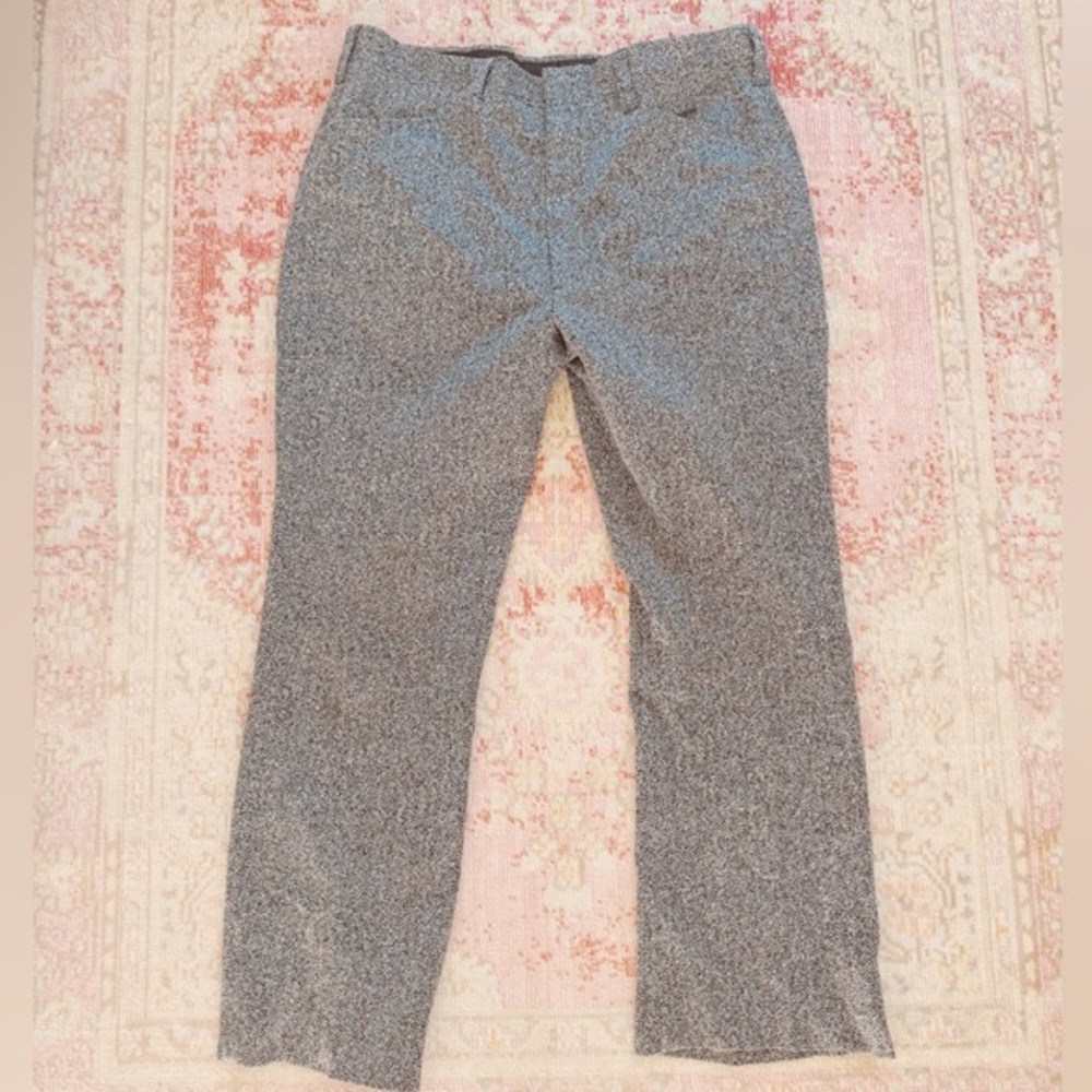 Haggar, Men’s Vintage Gray & Blue Speckled Dress Pants
